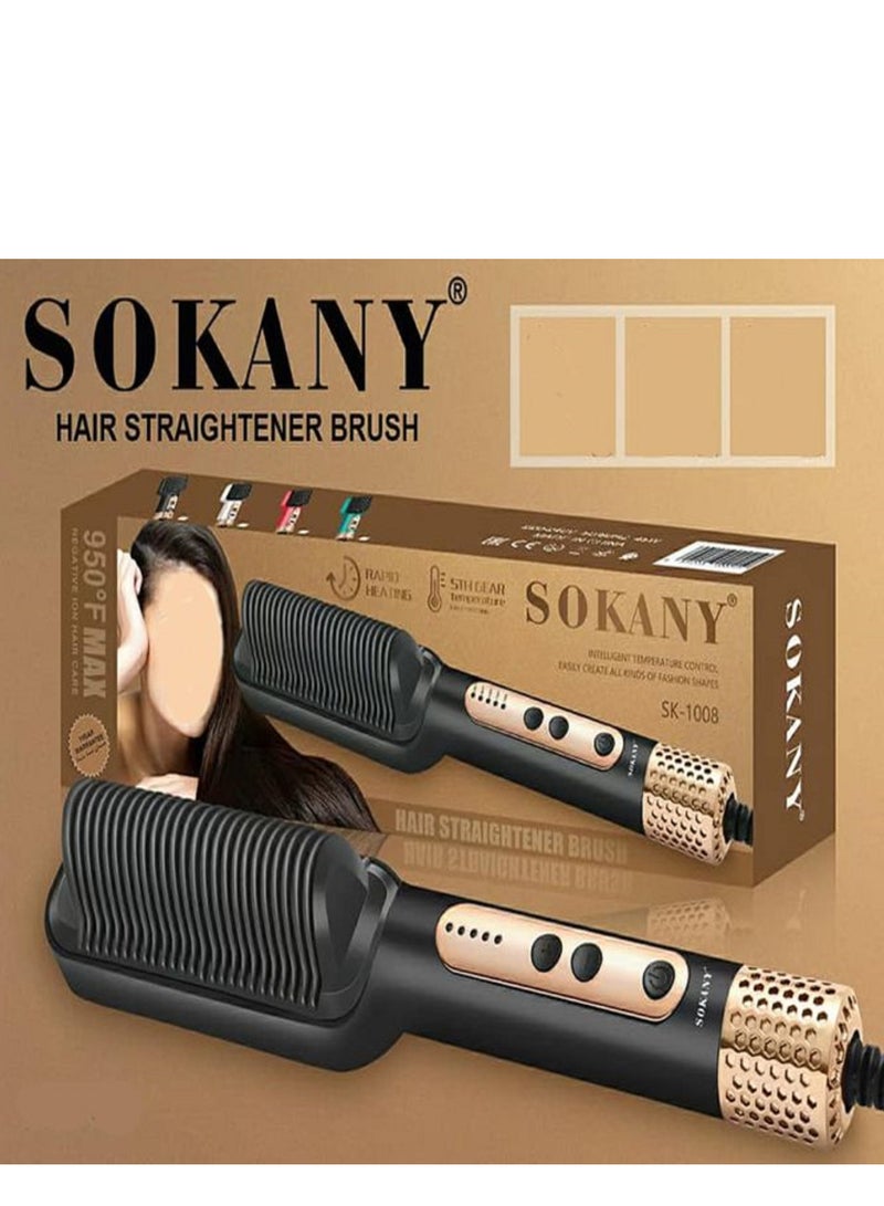 Sokany Thermal Hair Comb - Black - 950 F - Image 4