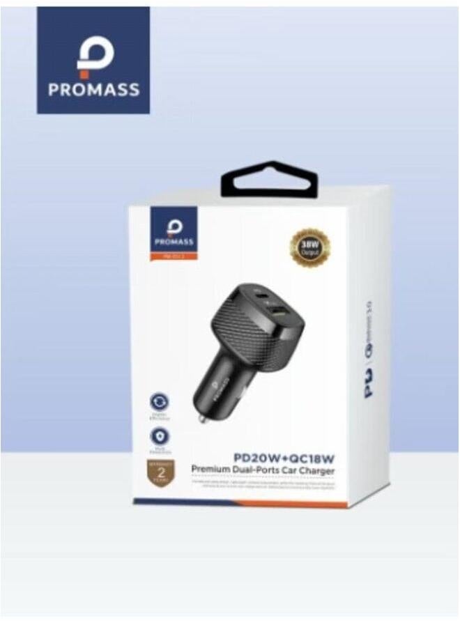 Promass 38W Car Charger With A Fast Usb Port And A Fast Pd Port For All Devices - Image 2