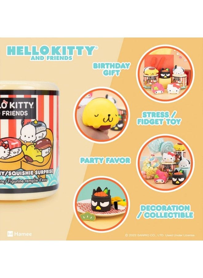 Jason Natural Products - Sanrio Hello Kitty And Friends Cute Water Filled Surprise Capsule Squishy Toy [Sushi] [Birthday Gift Bag Party Favor Gift Basket Filler Stress Relief Toy] 1 Pc. (Mystery Blind Capsule) - Image 1
