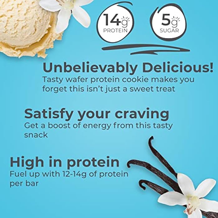 Power Crunch Protein Wafer Bars, High Protein Snacks with Delicious Taste, French Vanilla Creme, 1.4 Ounce (12 Count) - Image 3
