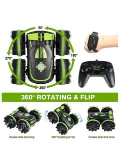 Y&D Amphibious Remote Control Car, 2.4 GHz 4WD Waterproof RC Stunt Car Boat, 360° Rotating Hobby Racing with Gesture Sensor for Boys and Girls Birthday Gifts  - Image 4