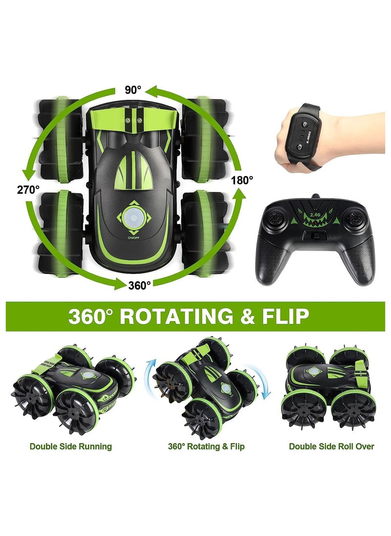 Y&D Amphibious Remote Control Car, 2.4 GHz 4WD Waterproof RC Stunt Car Boat, 360° Rotating Hobby Racing with Gesture Sensor for Boys and Girls Birthday Gifts  - Image 4