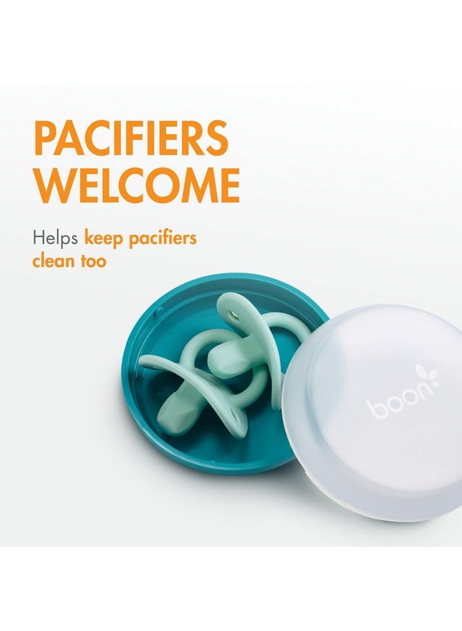 بون رفوف تخزين زجاجات الرضاعة من بون - حاملات سفر لزجاجات الرضاعة - أزرق وأبيض، 3 قطع - Image 3