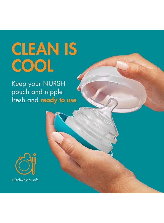 بون رفوف تخزين زجاجات الرضاعة من بون - حاملات سفر لزجاجات الرضاعة - أزرق وأبيض، 3 قطع - Image 2