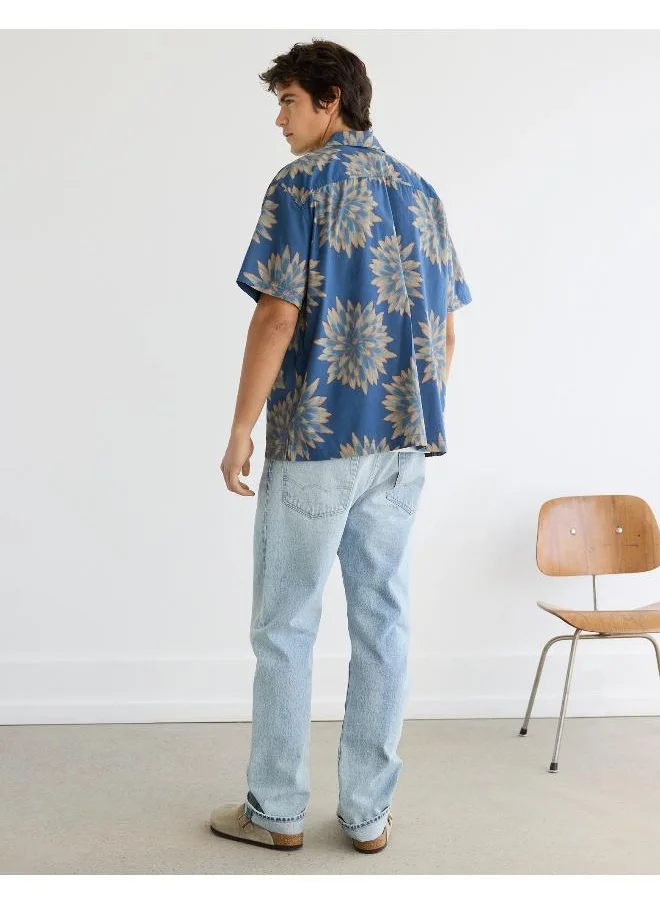 امريكان ايجل Printed Relaxed Fit Button Down Shirt