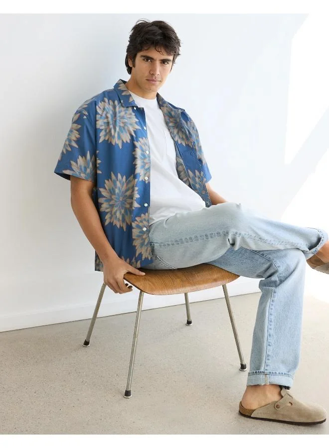 امريكان ايجل Printed Relaxed Fit Button Down Shirt