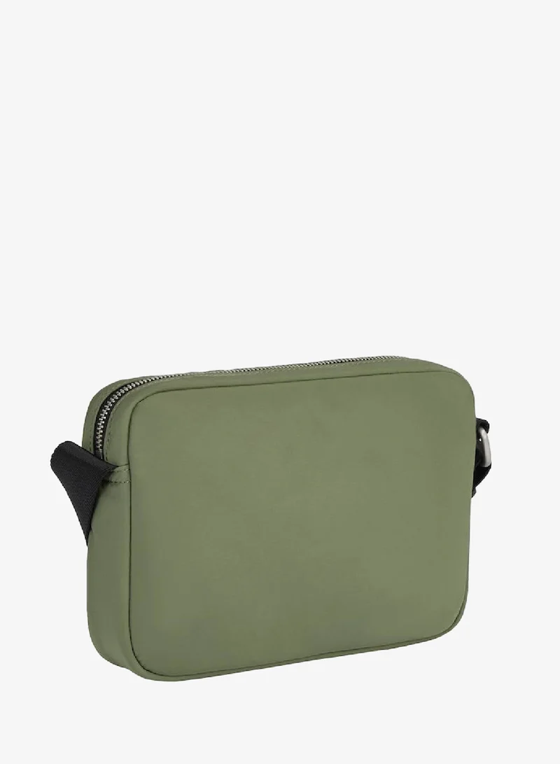 Tommy Hilfiger Green Signature Camera Crossover Bag for Men | Best Price UAE