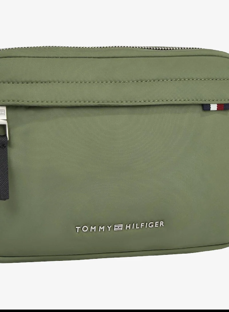 Tommy Hilfiger Green Signature Camera Crossover Bag for Men | Best Price UAE