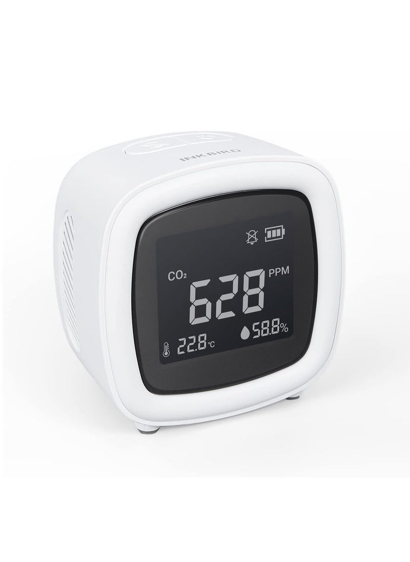 INKBIRD INKBIRD CO2 Monitor, IAQM-068 3 In 1 Air Quality Monitor, Indoor CO2 Detector, Carbon Dioxide Temperature Humidity Meter for Home, Car, Grow Tents, Greenhouses, Office, Gym…  - Image 1