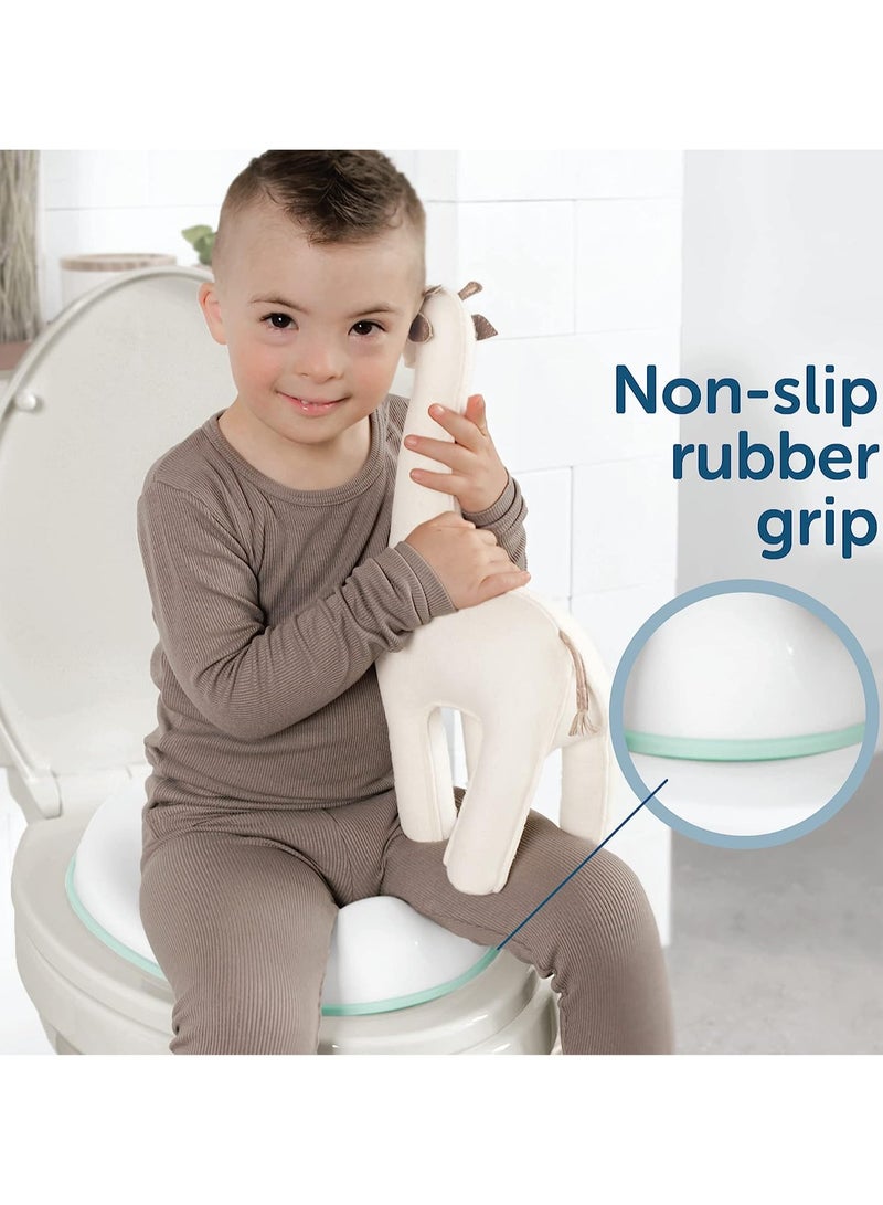 ORiTi Potty Training Seat for Boys And Girls, Fits Round & Oval Toilets, Non-Slip with Splash Guard, Includes Free Storage Hook - BLUE - Image 4