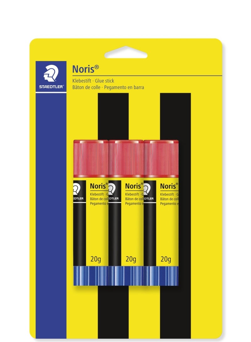 STAEDTLER Staedtler Noris glue stick 20g Bls = 3Pcs 