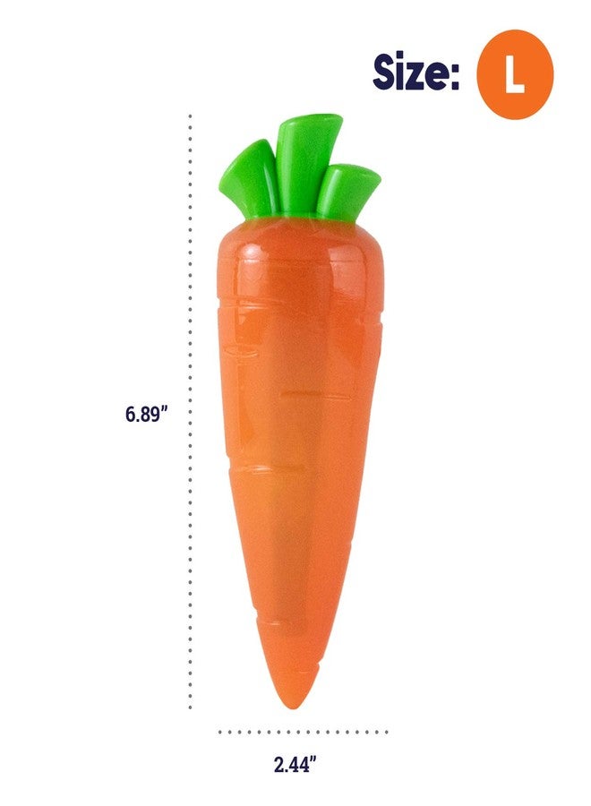 Petstages Crunch Veggies Carrot Dog Chew Toy, Large - Image 5