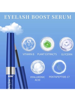 W3W Eyelash Enhancing Serum Gentle Nourishing Lash Serum Enhancing Eyelash Serum for Longer Natural Thicker Fuller Stronger Lashes No Irritating Lash Growth Serum 3ml  - Image 4