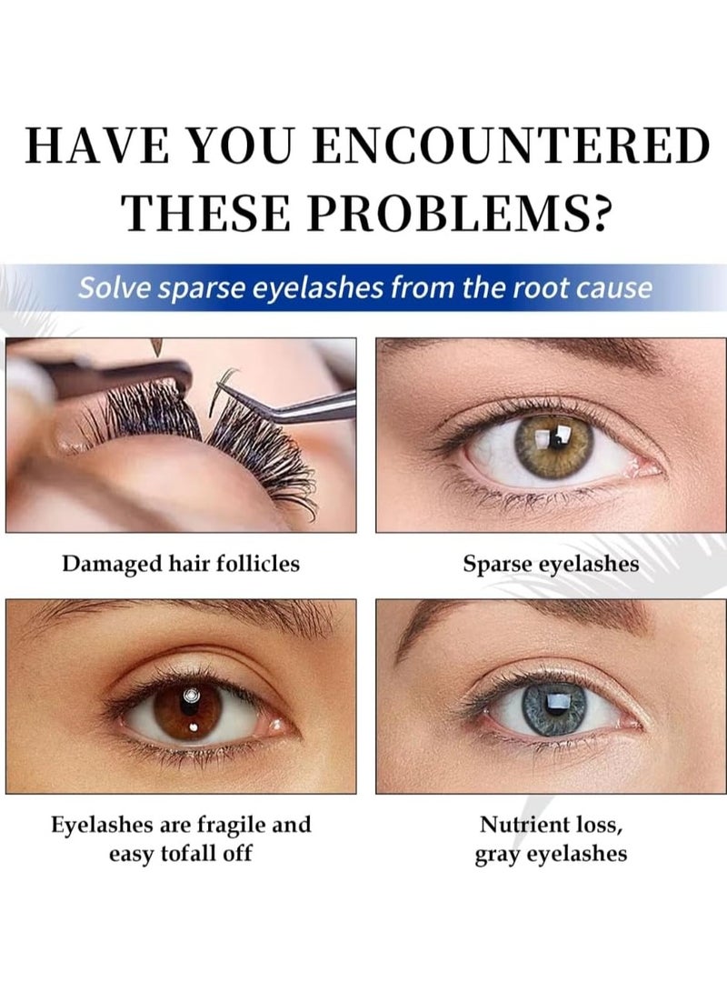 Eyelash Enhancing Serum Gentle Nourishing Lash Serum Enhancing Eyelash Serum for Longer Natural Thicker Fuller Stronger Lashes No Irritating Lash Growth Serum 3ml