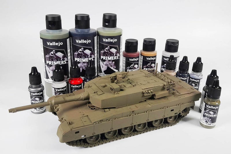 Vallejo - Surface Primer Color | White Acrylic Primer 200 ml (6.76 fl.oz.) | Matte Finish and Fast Drying | Perfect for Airbrushing and Great Adhesion to Figurines and Scale Models - Image 4