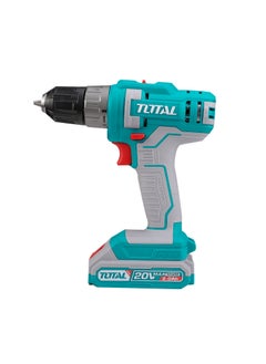 TOTAL Total Lithium-Ion Cordless Power Drill 20V, Drills Machine with 15+1 Torque Settings & Integrated LED Light – Perfect for Home Improvement & DIY Projects - Battery & charger  - Image 2
