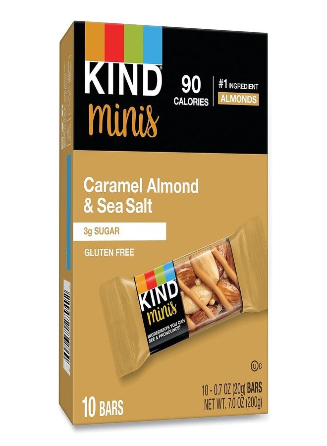 KIND 27960 Minis, Caramel Almond Nuts/Sea Salt, 0.7 oz, 10/Pack - Image 5