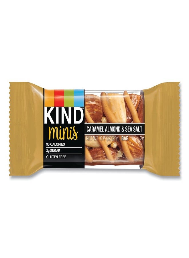 KIND 27960 Minis, Caramel Almond Nuts/Sea Salt, 0.7 oz, 10/Pack - Image 2