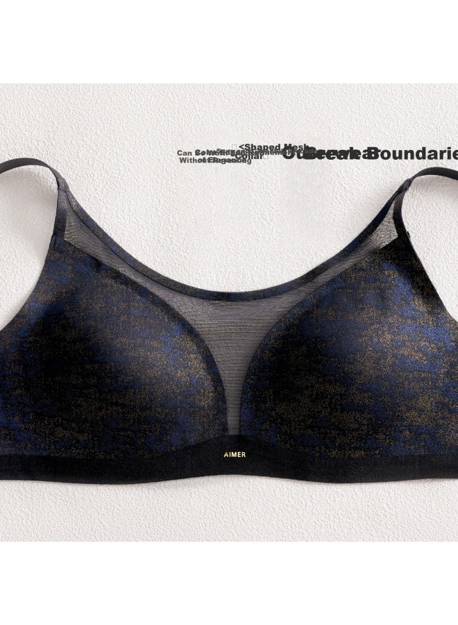 Aimer Women's Jacquard Wireless Gold-stamped Thin Cup Bra Am17c262 M - Image 2