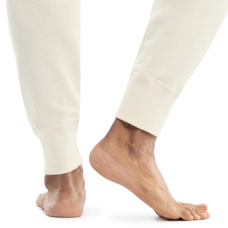 Realtree Men's Heavyweight Cotton Polyester Thermal Long Johns Underwear Bottom, Ivory, Medium - Image 3