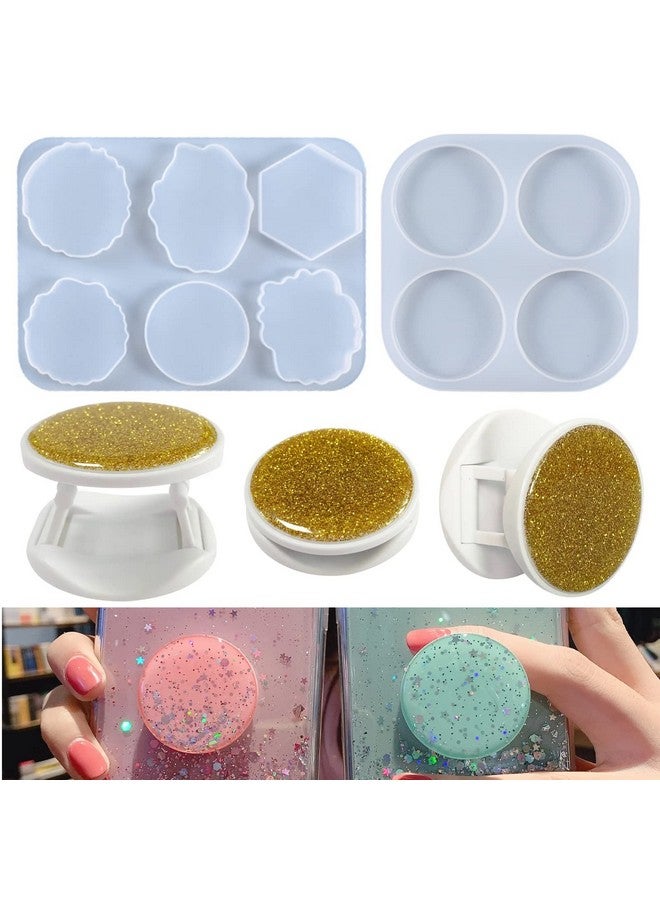 MaehSab Hone Grip Resin Mold With 20 Pcs Blank Phone Socket Holders, Phone Grip Holder, Phone Finger Expanding Stand Holder, Maehsab On Top Phone Grip Silicone Resin Molds For Epoxy Casting Resin  - Image 4
