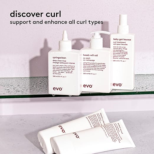 evo Baby Got Bounce Curl Treatment Enhances Curls with Touchable Soft Finish Reduce Dry Frizzy Hair