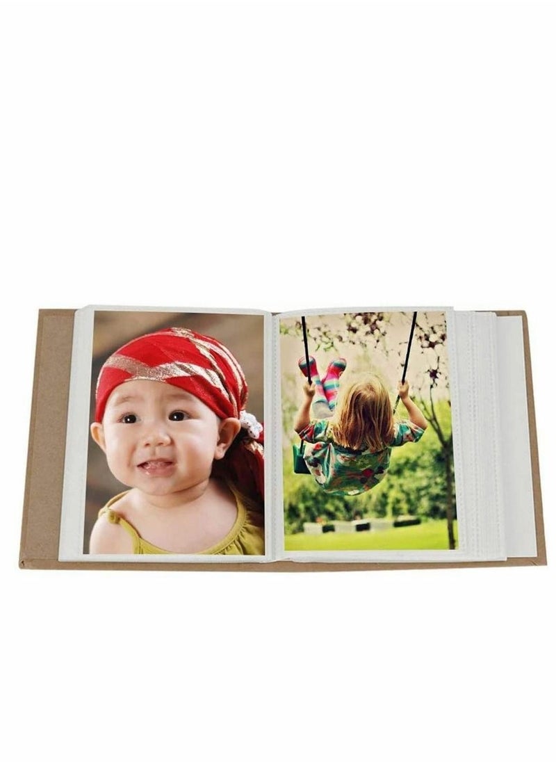 Rainbow Color Cartoon Photo Album Slip in 6 x 4 inch 100 Pockets Scrapbook Family Memories Baby Albums (Deer) Photo Album 4x6 Baby Baby Journal Photo Album - Image 2
