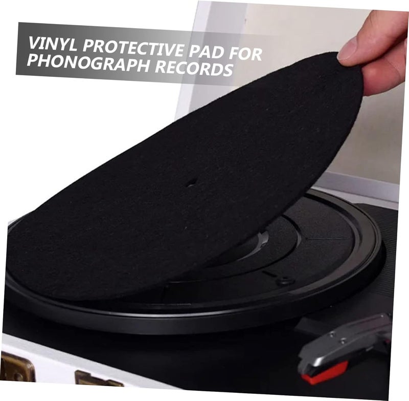 Vinyl Record Mat Thick Felt Turntable Disc for Stability Static Protection Replacement for Record Players Vinyl Discs - Image 2