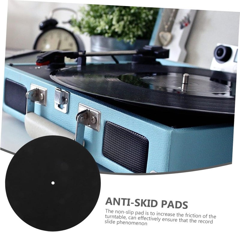 Vinyl Record Mat Thick Felt Turntable Disc for Stability Static Protection Replacement for Record Players Vinyl Discs - Image 1