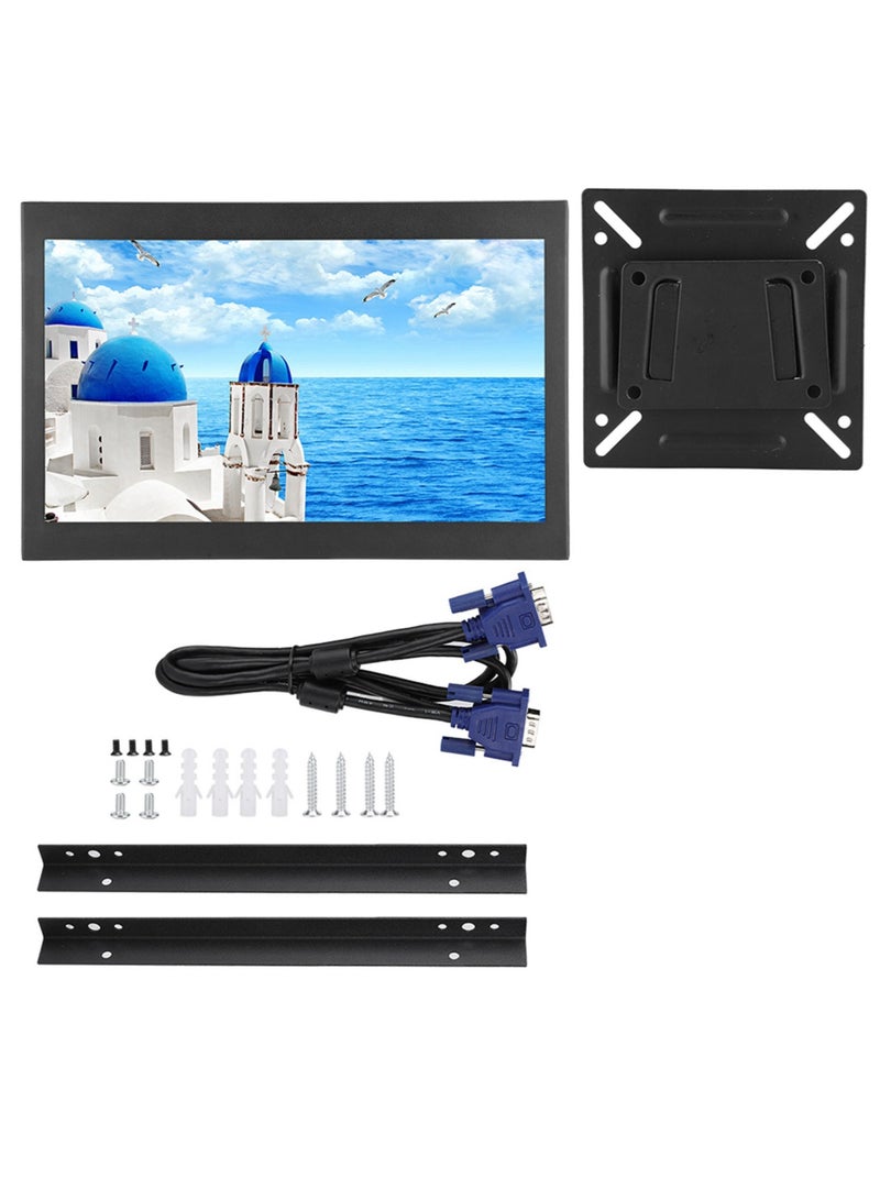 13.3 Inch Full HD 16:9 Widescreen All Metal Embedded Industrial Monitor Full Interface Input  - Image 1