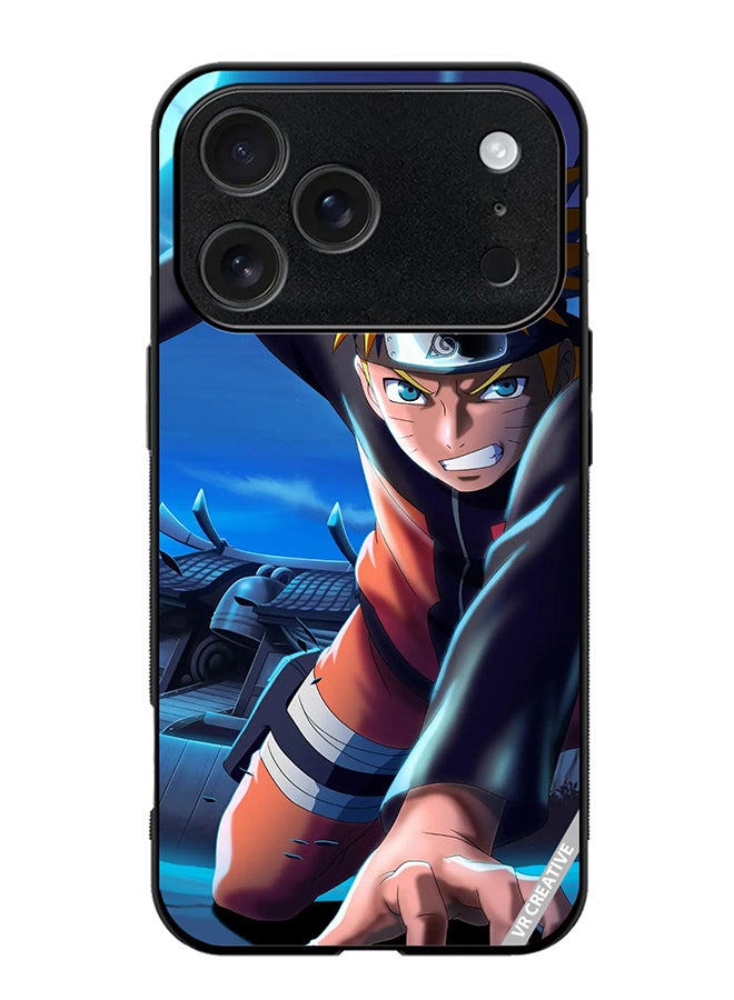 Protective Case Cover For Apple iPhone 17 Pro Max Naruto Uzumaki Design Multicolour