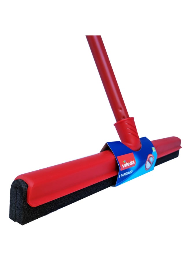 Vileda Floor Wiper  35 CM with 3-Piece Handle,Standard, High water wiping efficiency, Foam, 35 X 5 X 136 Cm - Red - Image 2
