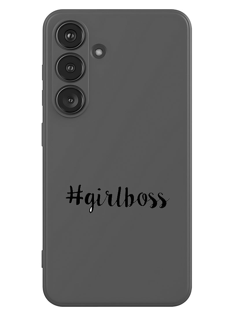 Theodor Protective Slim Fit Case Liquid Silicone Cover with Full Body Protection Anti-Scratch Shockproof Case For Samsung Galaxy S25 Plus (Blue) - Girl boss - Image 1