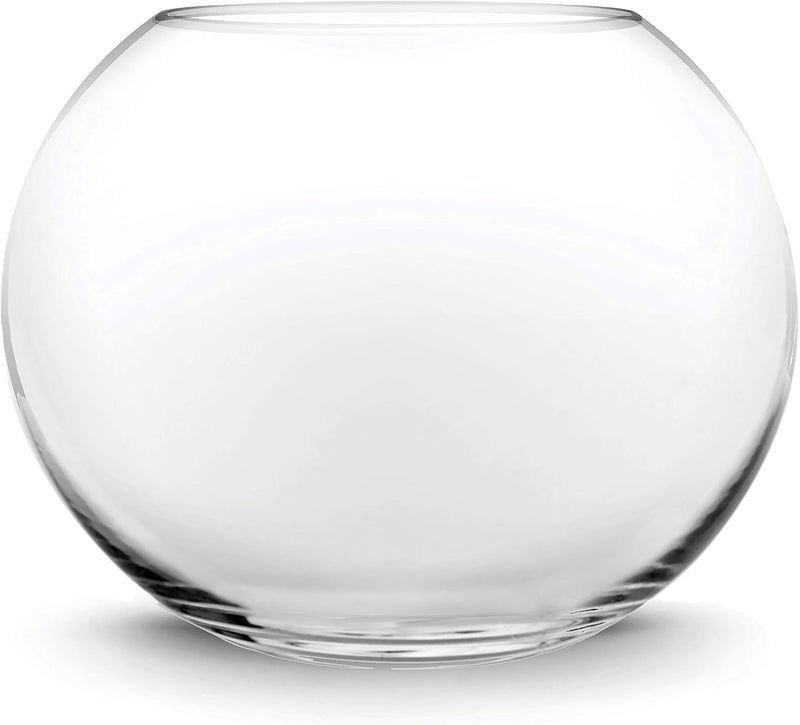 CYS EXCEL Bubble Vase (H-4.5" W-5.5", Approx. 1/4 Gal.) | Multiple Size Choices Fish Bowl | Round Terrarium Vase | Globe Flower Centerpiece - Image 1
