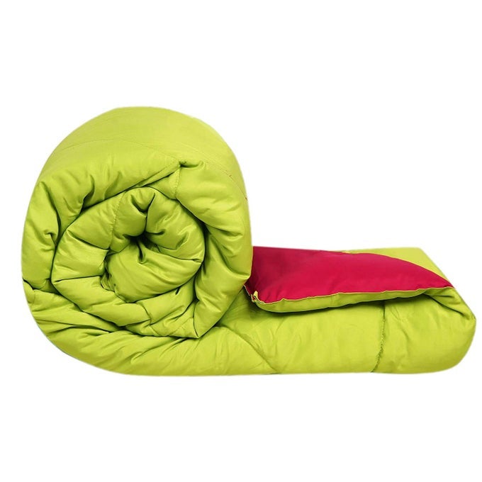 MICROFIBER 200TC COMFORTER SINGLE BED_GREEN PINK
