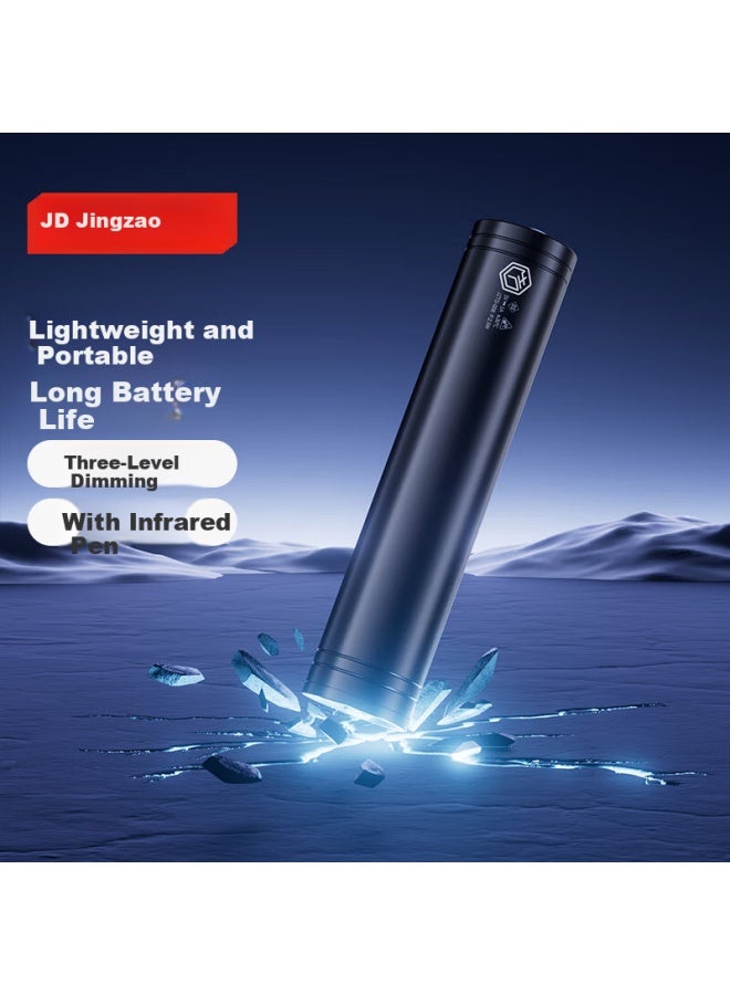 JD.com Jd Jingzao Mini Flashlight High Brightness Three-mode Dimming Aluminum Alloy Portable Outdoor Home Use With Infrared Pen - Image 1