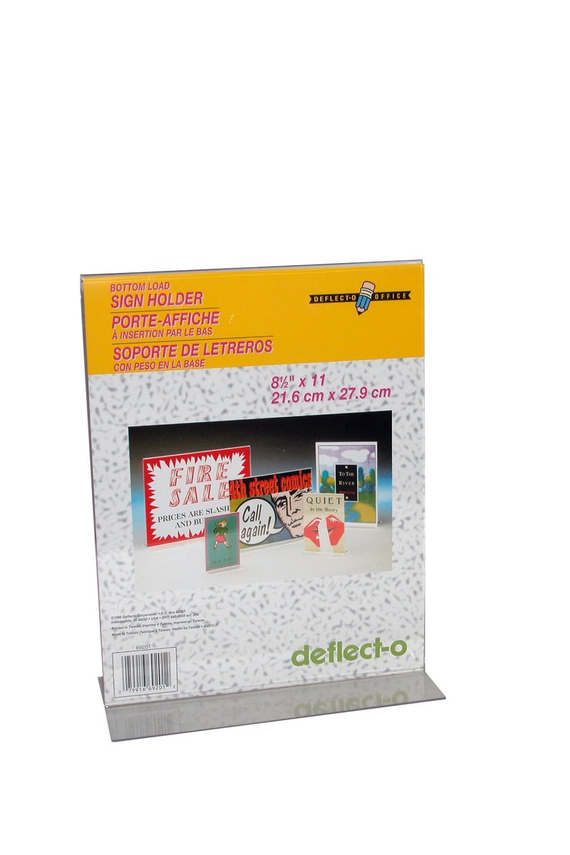 Office Stand-up Sign Holder (T-style) 21.6 X 27.9 cm