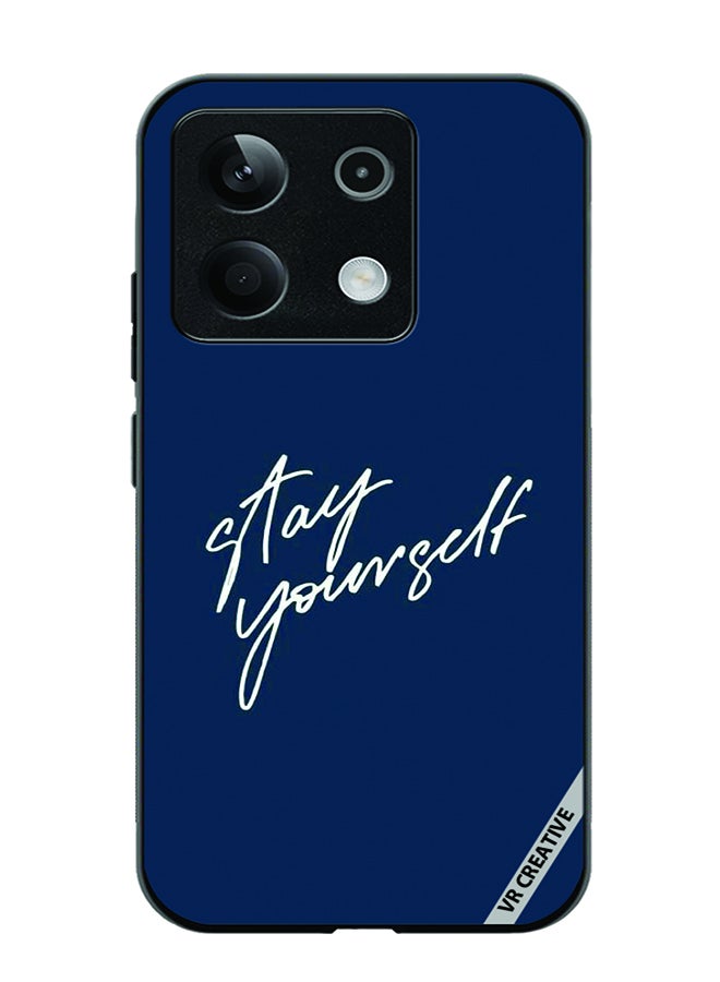 VR CREATIVE Protective Case Cover For Xiaomi Poco X6 Stay Yourself Design Multicolour - Image 1