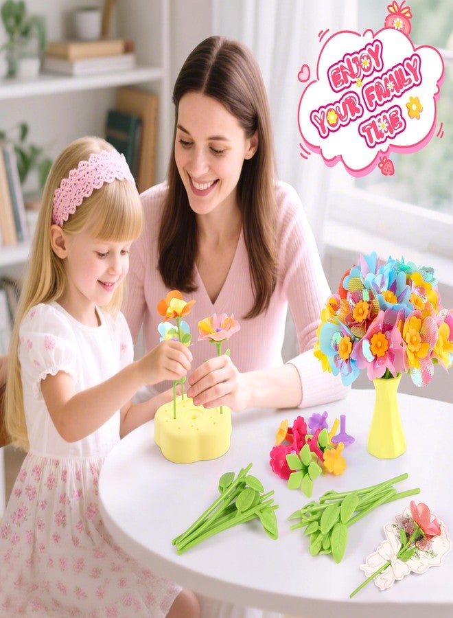 INNOCHEER Kids Crafts, Arts and Crafts for Kids 4-6, Craft Kits, Frozen Toys, Fabric Flower Bouquets Toys, 6 Year Old Girl Birthday Gift, 8 Year Old Girl Birthday Gift, Christmas Gifts Halloween Crafts - Image 4
