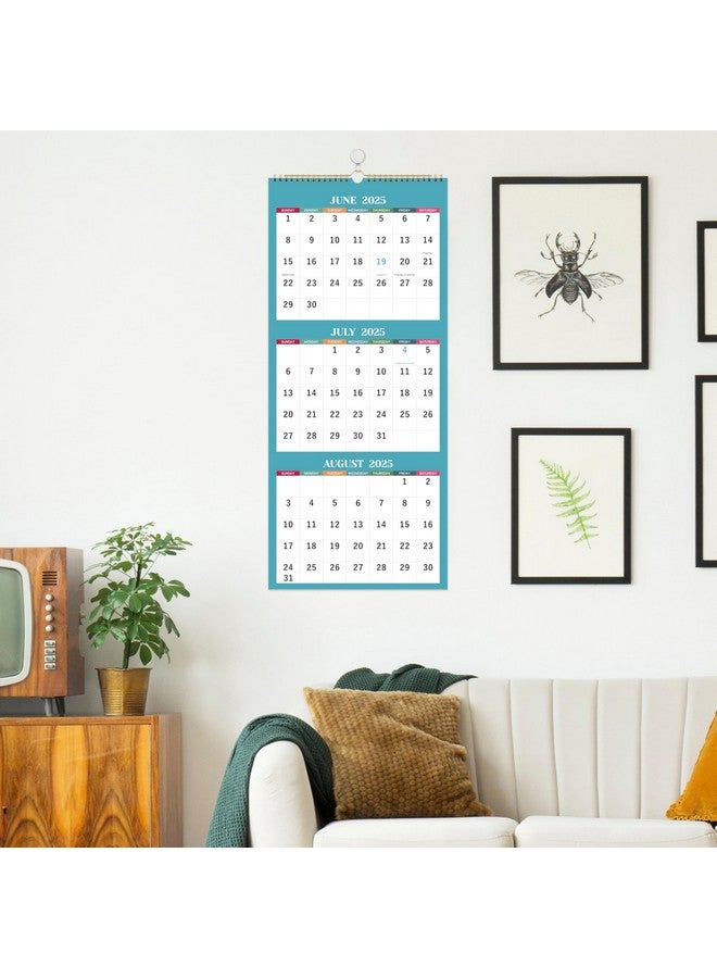 MaaIbok 2025 Wall Calendar - 3 Month Wall Calendar 2025, Jan 2025 - Dec 2025, 11.25" X 26", 3 Month Calendar 2025, 3 Month Vertical Calendar With Thick Paper - Morandi - Image 2