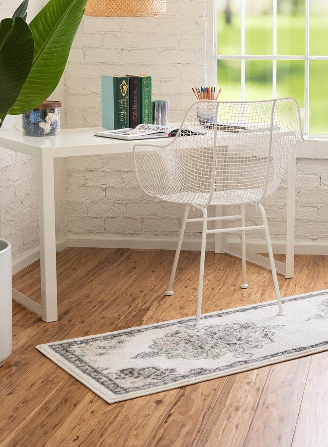 Unique Loom Parker Collection Area Rug - Kokulu (2' x 6' 1" Runner, Ivory/ Beige) - Image 4