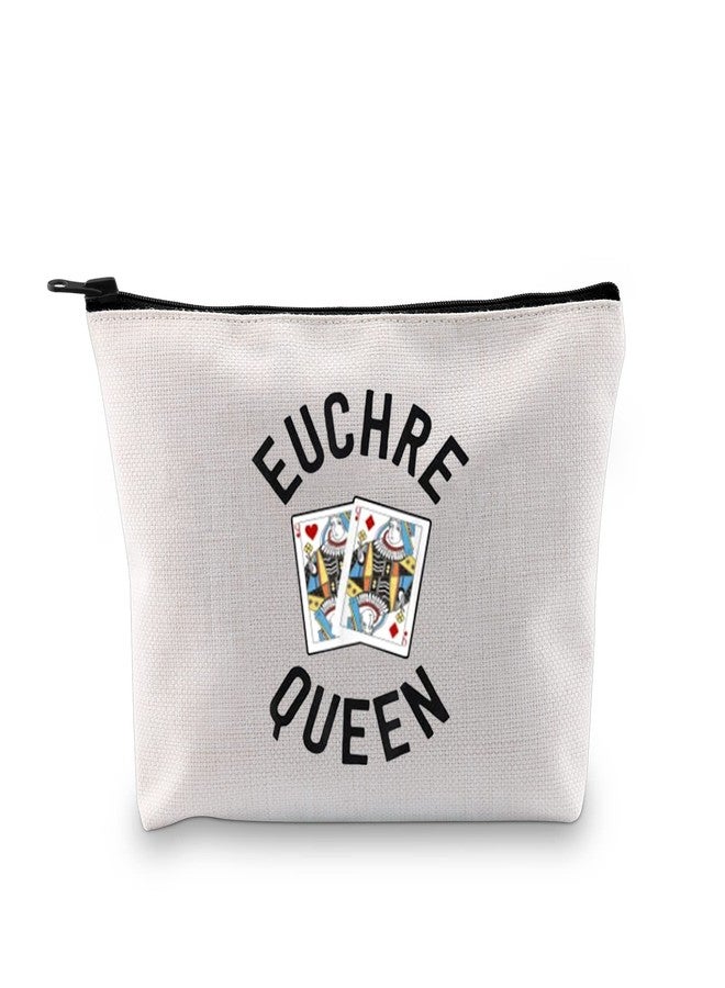 XYANFA Euchre Queen Funny Euchre Makeup Bag Euchre Player Gift Euchre Game Gift for Grandma (EUCHRE QUEEN) - Image 1