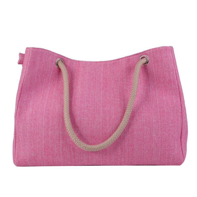 New Style Portable Student Canvas Bag for Extra Classes, Artistic Girl, Office Worker, Simple Large Women''s Bag, Linen Casual Tote Bag - Image 3