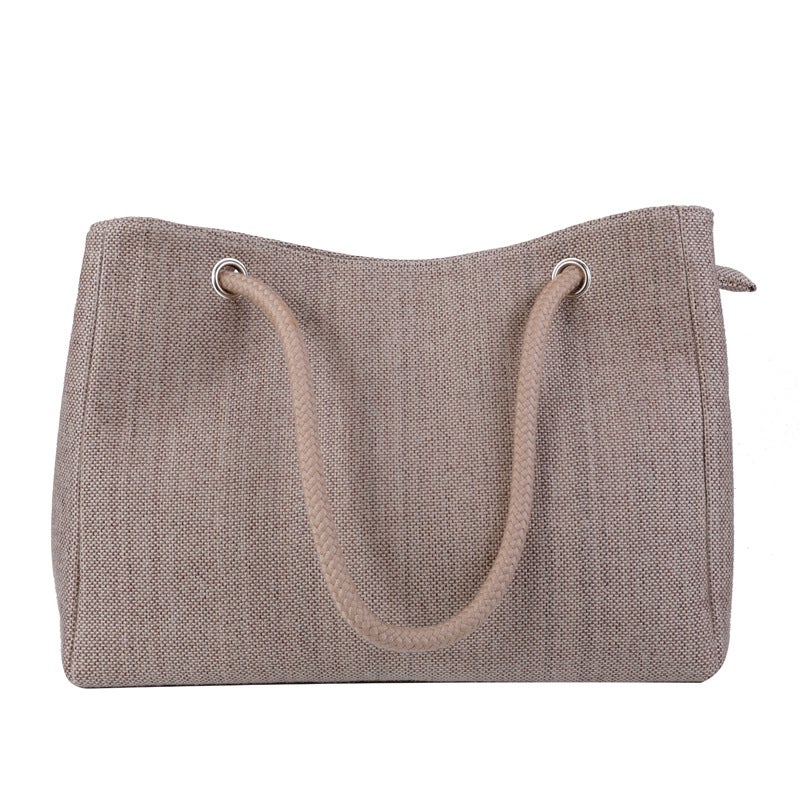 New Style Portable Student Canvas Bag for Extra Classes, Artistic Girl, Office Worker, Simple Large Women''s Bag, Linen Casual Tote Bag - Image 2