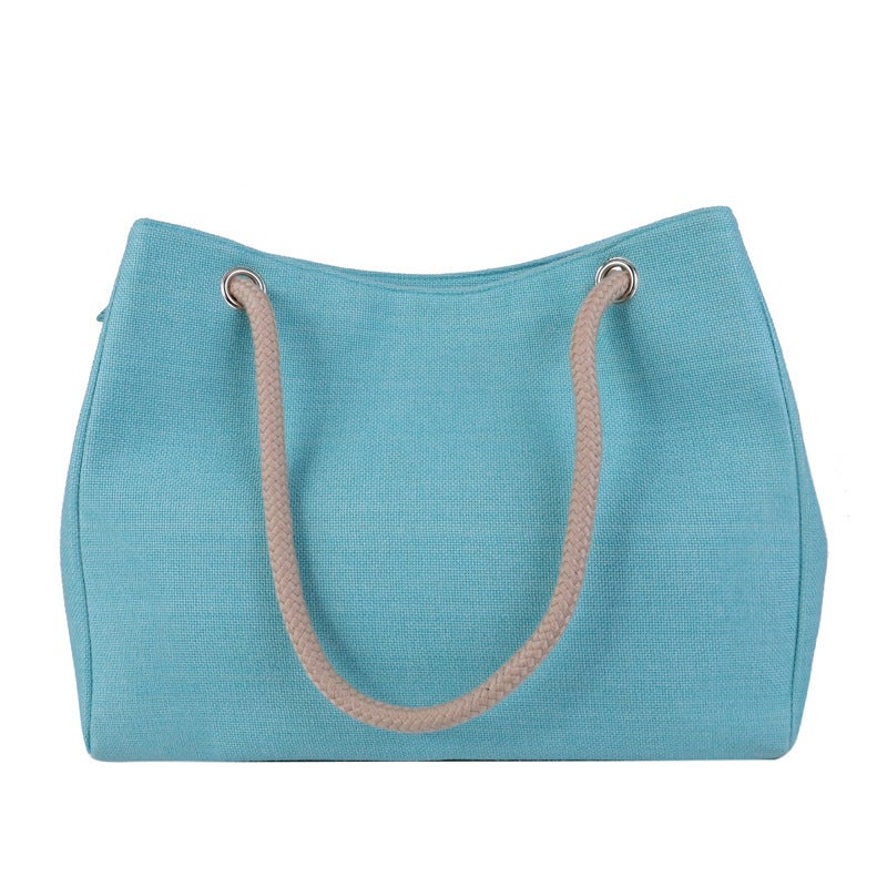 New Style Portable Student Canvas Bag for Extra Classes, Artistic Girl, Office Worker, Simple Large Women''s Bag, Linen Casual Tote Bag - Image 1