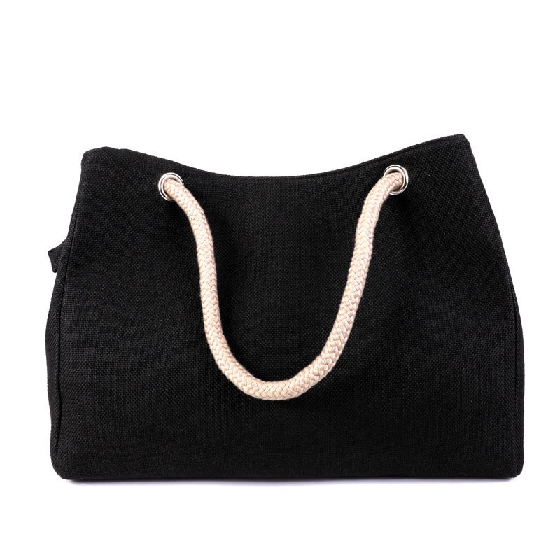 New Style Portable Student Canvas Bag for Extra Classes, Artistic Girl, Office Worker, Simple Large Women''s Bag, Linen Casual Tote Bag - Image 5