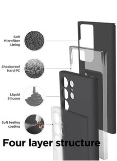 Elago Silicone for Samsung Galaxy S23 Ultra Case Cover - Black  - Image 4