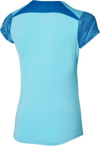 Mizuno Charge Printed Tee Women's T-Shirt Blue  - Image 2