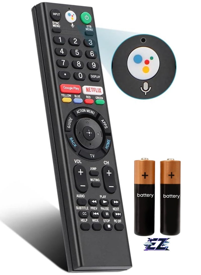 ELTRAZONE RMF-TX310U Voice Micphone Replacement Remote Control Applicable for Sony Smart Bravia TV and Sony Smart Bravia Android TVs, Sony 4K UHD Crystal HDR TV, Sony OLED Ultra HDTV, XBR KDL Series TV1 with battery - Image 1