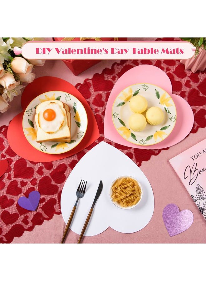 MixTeach 36 Pcs Large Valentine's Day Heart Cutouts 12 Inch, Red, White, Pink - Image 4